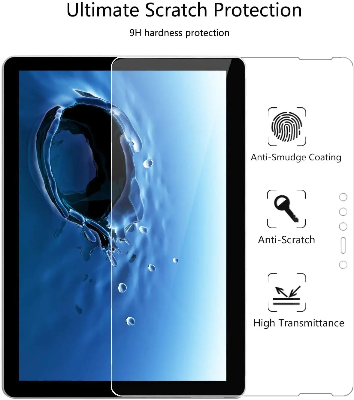 Description Picture 4 of item2PCS tempered glass screen protector film for Nokia T10 8.0 2022 protective film