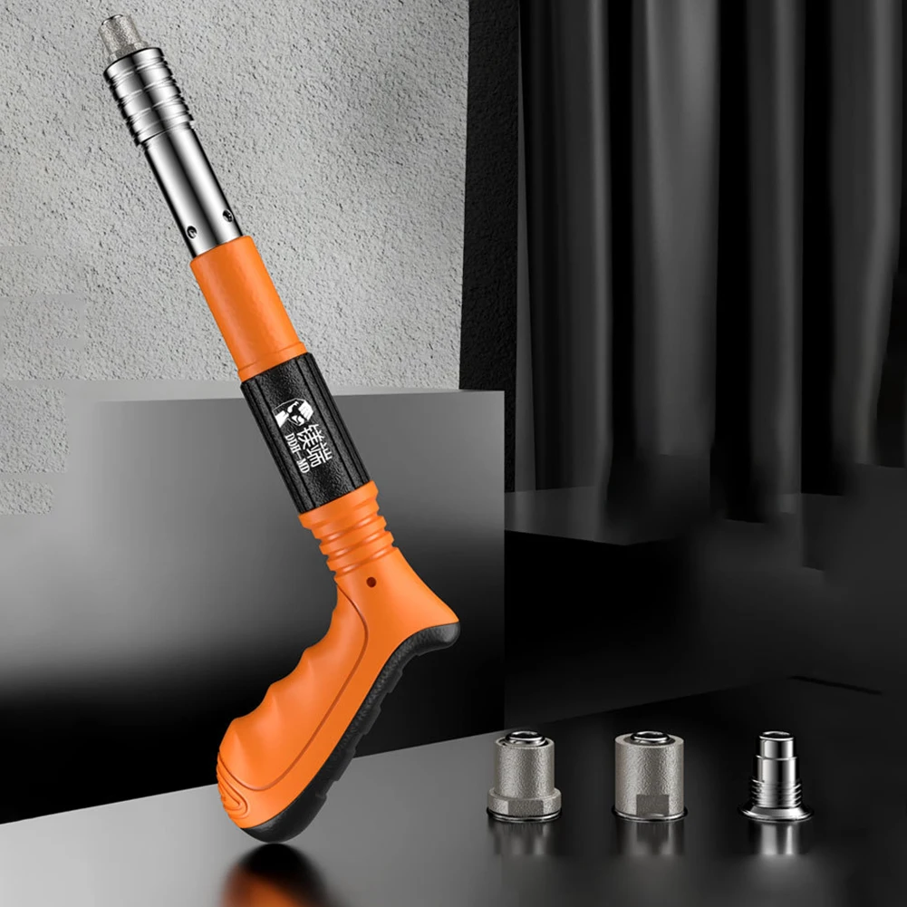 Description Picture 5 of itemManual Steel Nail Gun Set Adjustable Silence Wall Fastener Air Nailer Gun One-handed Operate Nail Wall Fastening Tool with Nails