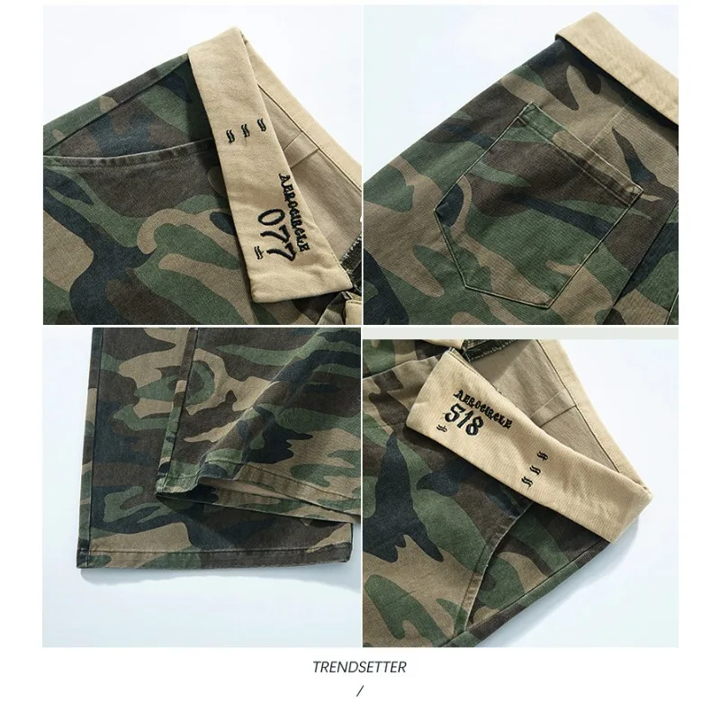 HOUZHOU Y2K Camo Cargo Pants Women Low Waist Pockets Camouflage Cargo Trousers Female Clothing Fashion Streetwear Hip Hop