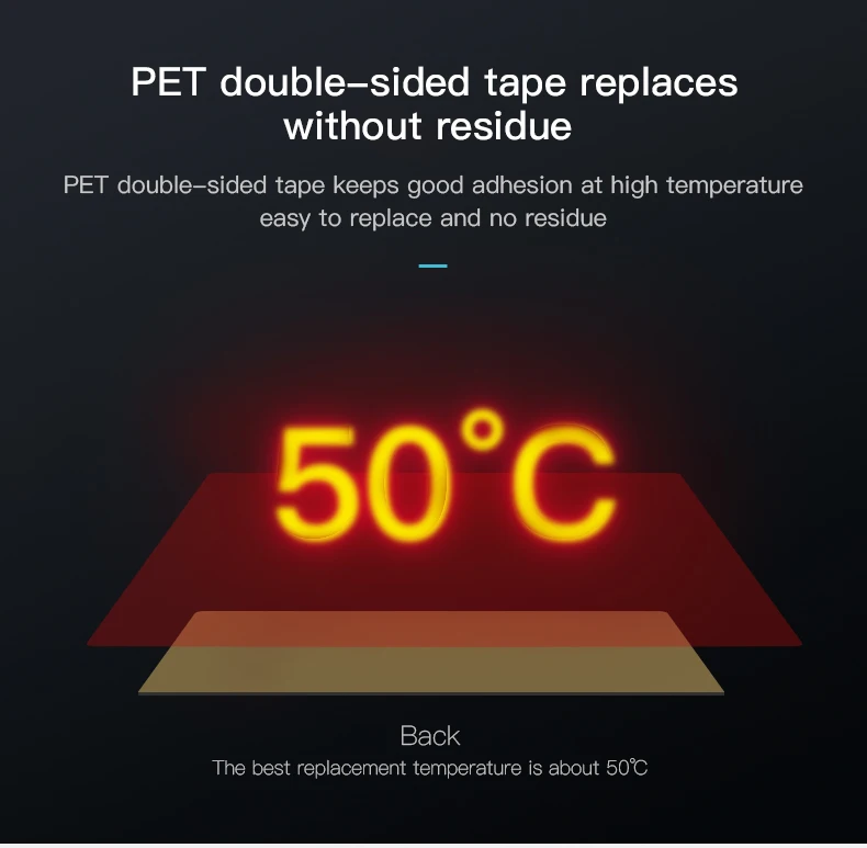 Description Picture 5 of itemCREALITY 3D Original Black Build Surface With 3M Sticker 3D Printer Heated Bed Sheet Paper For Creality Ender-3 235*235mm