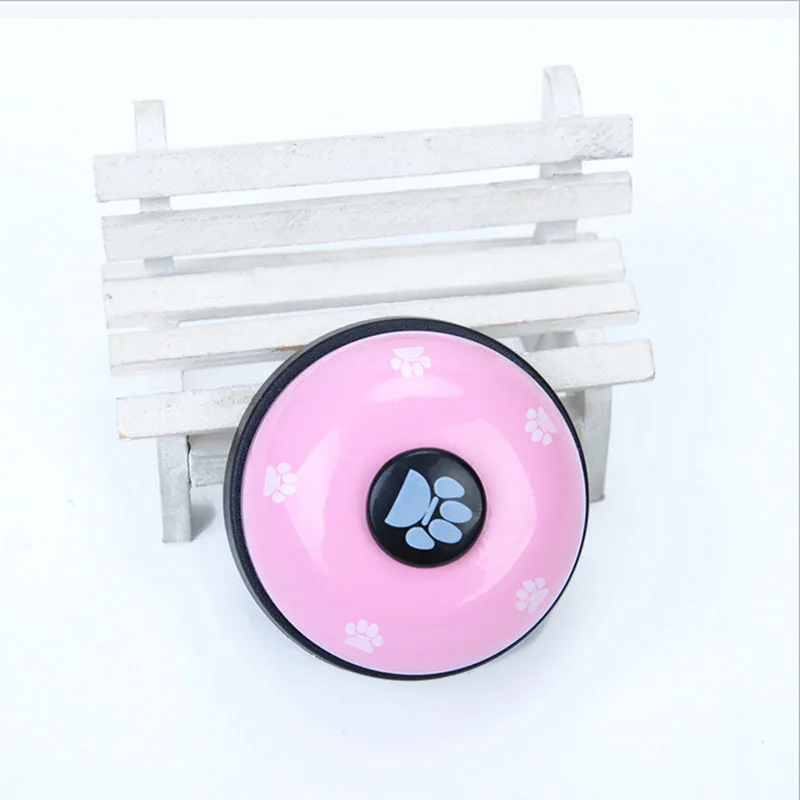 Description Picture 4 of item6 Color Bell Ringer Training Dog Supplies Vocal Footprints Paw Prints Cat Toys Pets Ring The Button