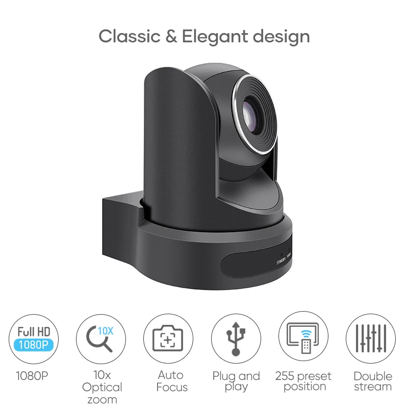 Description Picture 6 of itemConference Camera PTZ Video HD USB 10X+16X Digital Zoom For Educate Live Business Meeting Equipment Remote Teaching Telemedicine