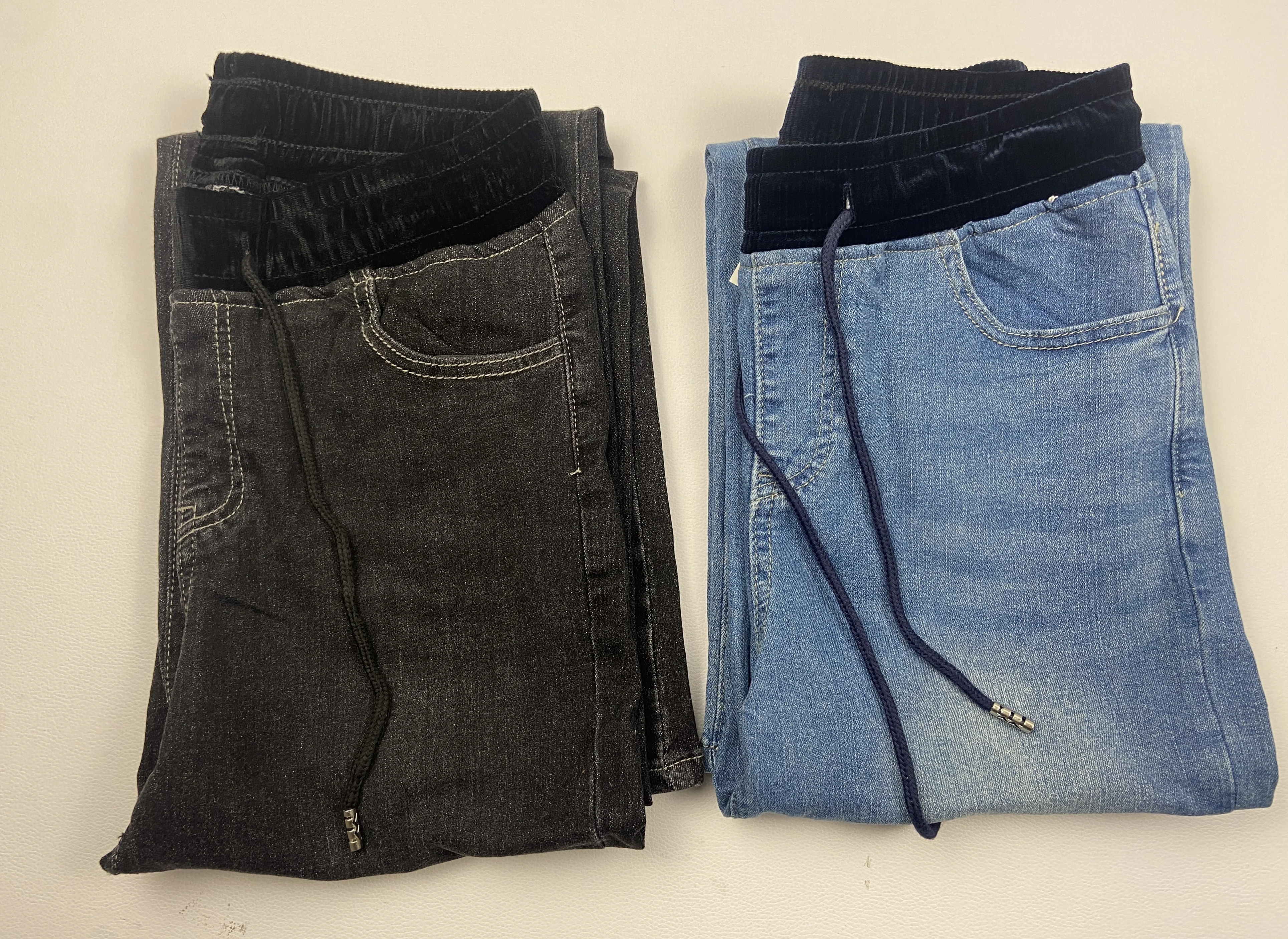 Description Picture 3 of itemOversize 34 Casual Baggy Jeans Women Elastic High Waist Vintage Wide Leg Vaqueros Spring Denim Pants Lace Up Straight Pantalones