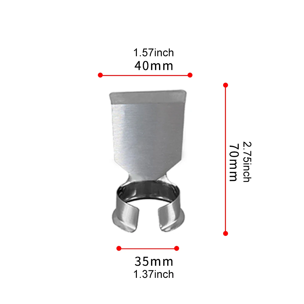 Description Picture 4 of itemHeat gun nozzles hot air gun nozzles for building hair dryers spoon reflector scraper cone glass protection nozzle 35mm diameter