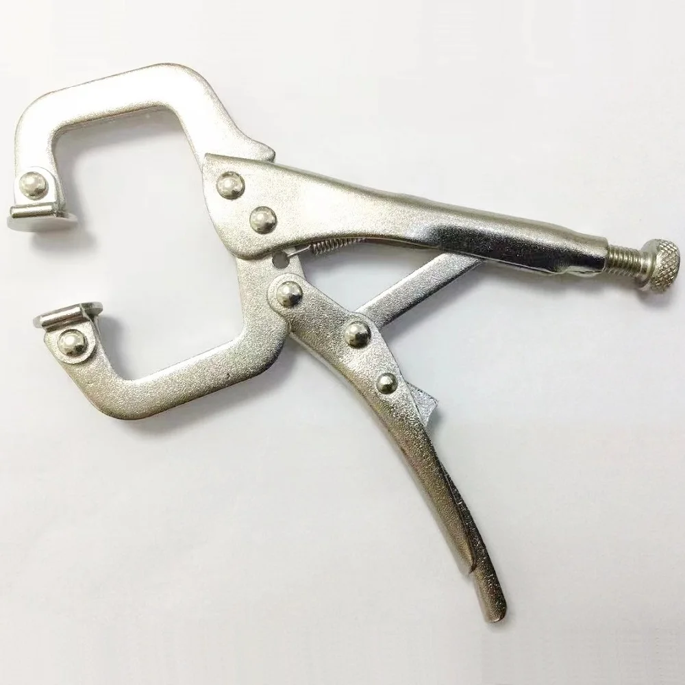 Description Picture 2 of item5 Inch C Clamp Assorted Locking Welding Clamp Mini Locking Pliers For DIY Hand Repair Tools
