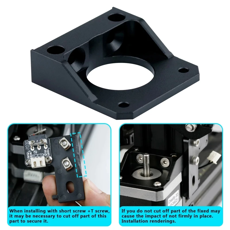 Description Picture 5 of itemUpgrade Aluminum Alloy Z Axis Stepper Motor Fixed Mount Installation Bracket for Ender-3 V2 / Ender 3 Pro CR10 CR-10