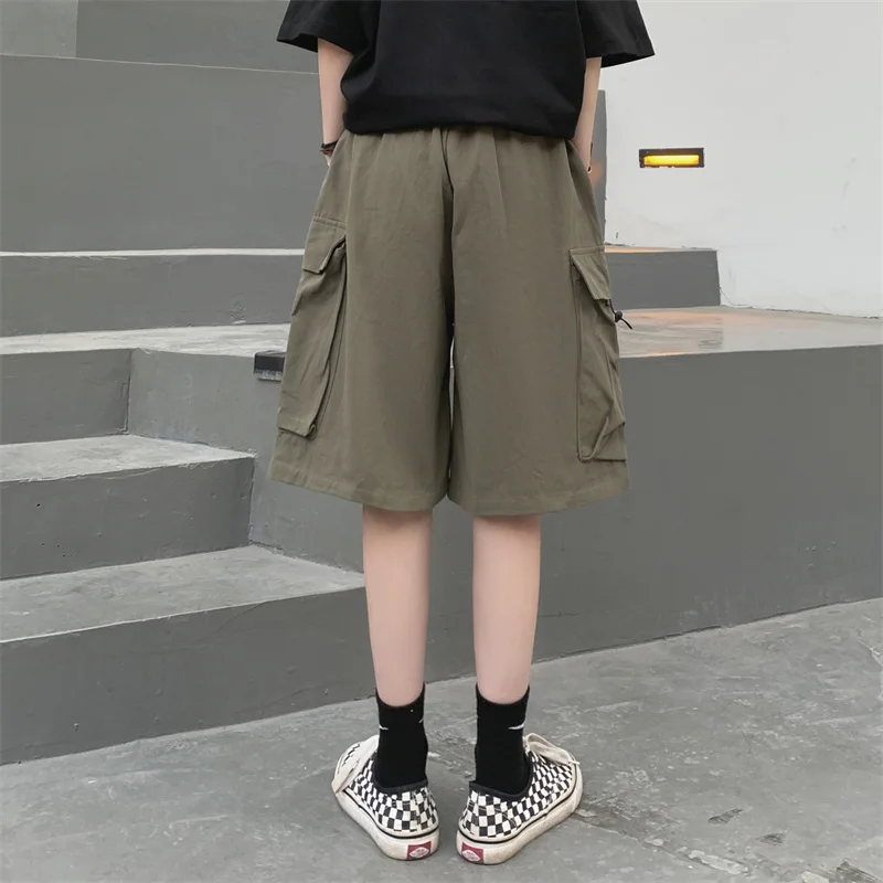 Description Picture 5 of itemJeans Women Pants High Waist Y2k Streetwear Cargo Shorts for Women Women's Clothing Korea Stylish Baggy Pants Woman Harajuku