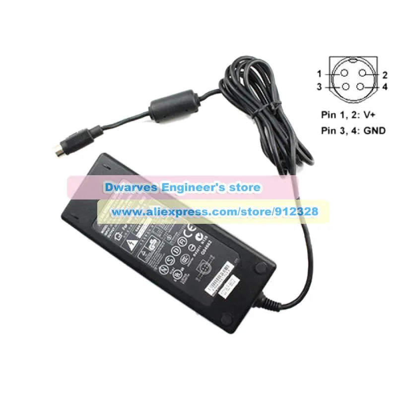 Description Picture 3 of itemGenuine 0219B1280 12V 6.67A 80W AC Adapter Charger For LISHIN Power Supply 4 Pin