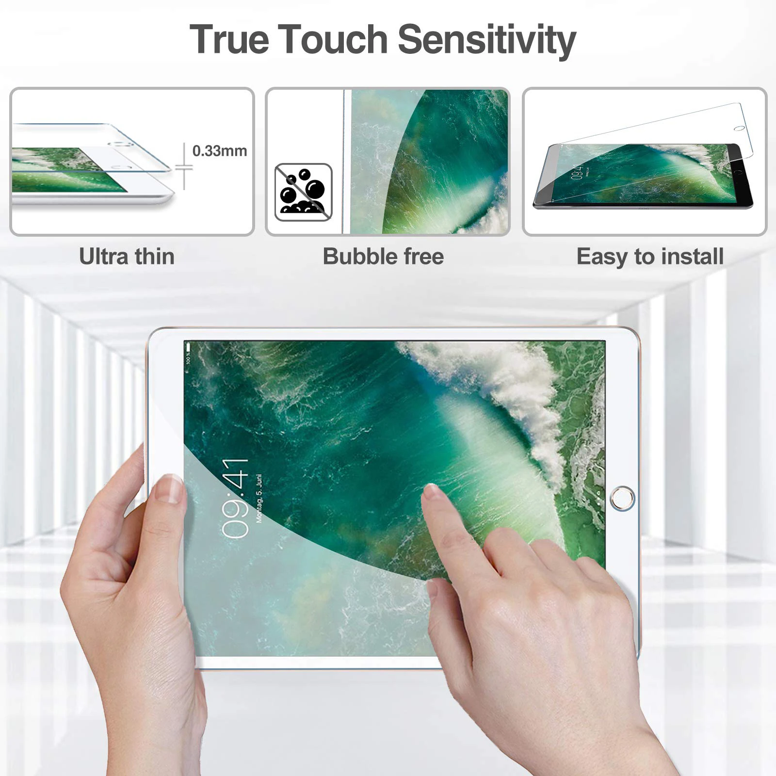 Description Picture 6 of itemScreen Protector for Teclast Tablet 8 P80T 9H Hardness Bubble Free Tempered Glass Film for Teclast Tablet 8  8 Inch