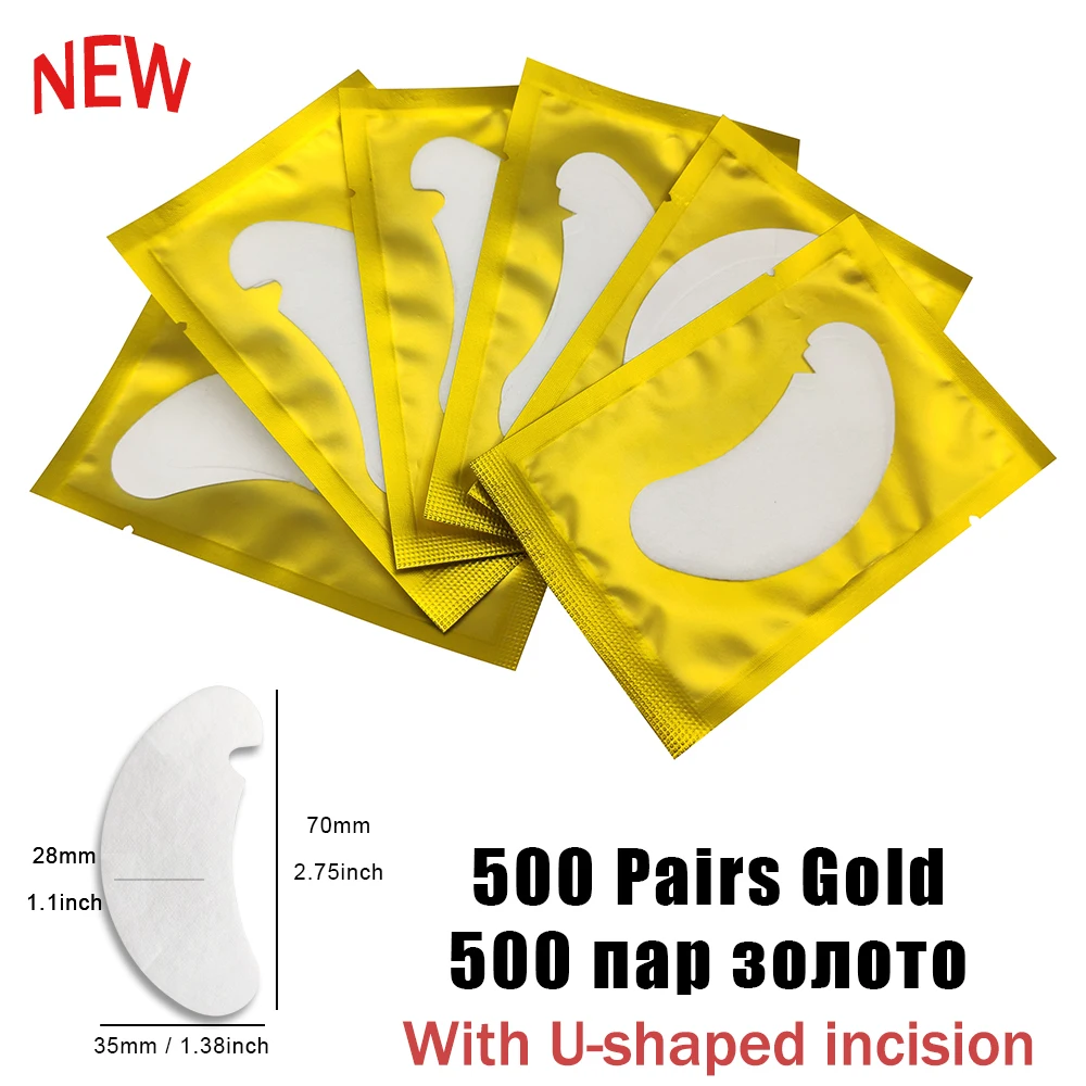 500pair New Gold