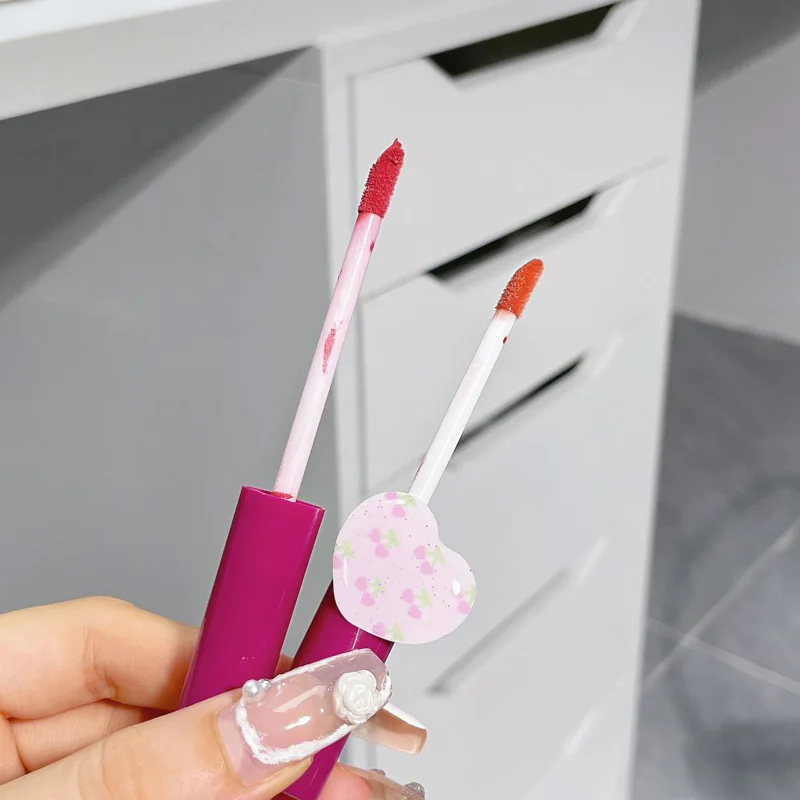 Description Picture 3 of item5Pcs Boy/Girl Lip Gloss Set Red Tint Makeup Long Lasting Matte & Mirror Cigarette Lip Glaze Waterproof Lipstick Kit Cosmetic