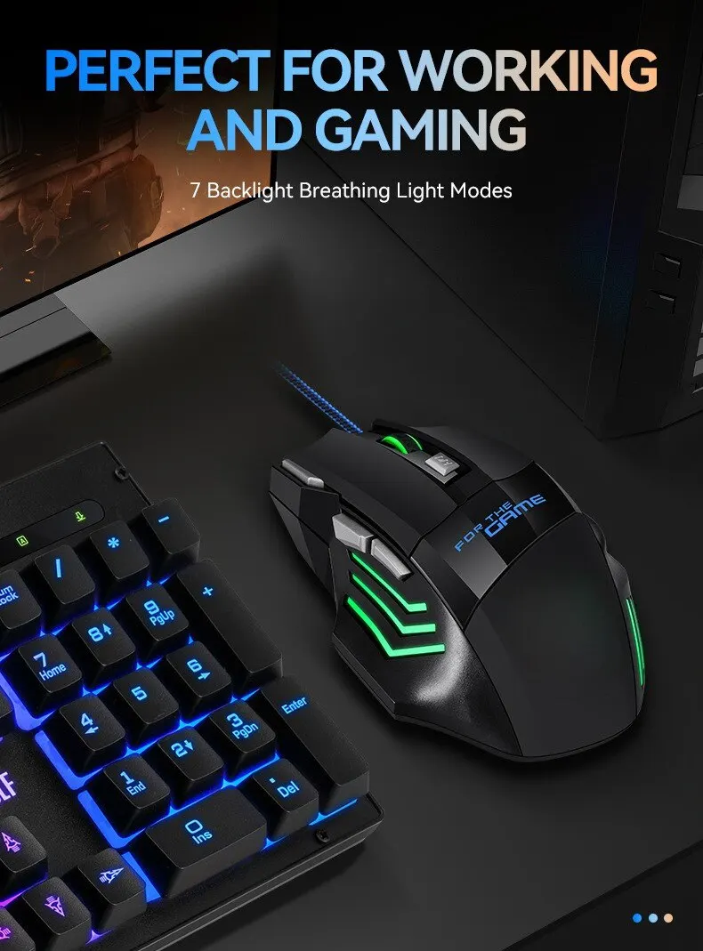 Description Picture 5 of item1 PC ITLY New Hyperspeed USB Gaming Mouse RGB Backlit Ergonomic Game Mice 7D Esports Wired Mouse for Laptop PC Gamer