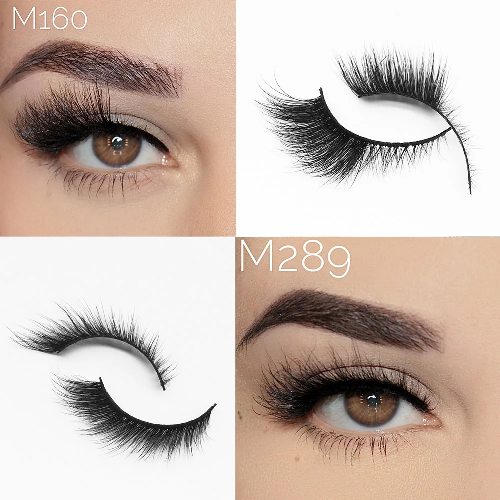 Description Picture 5 of item5 Pairs Fake Eyelashes Cat Eye Natural Tapered Half Lashes Fox Eye Winged Cat Eye Mink Lashes Extension Makeup Faux Cils