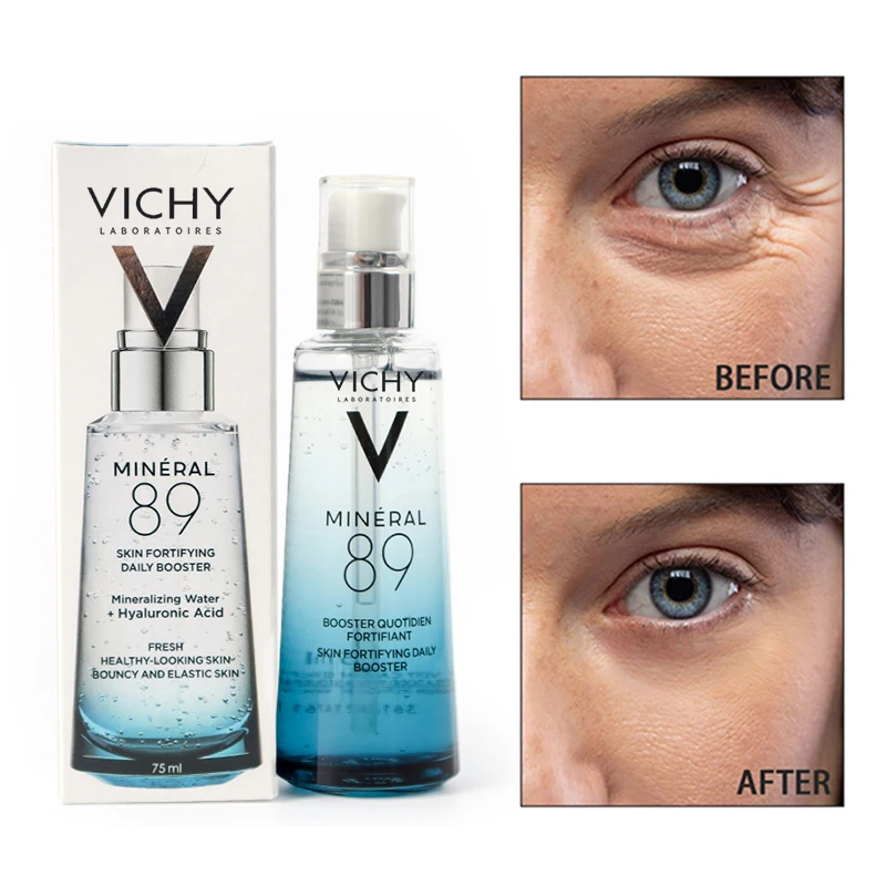 Vichy Mineral 89 Hyaluronic Acid Facial Essence Moisturizing Serum Suitable for Sensitive and Dry Skin 50ml