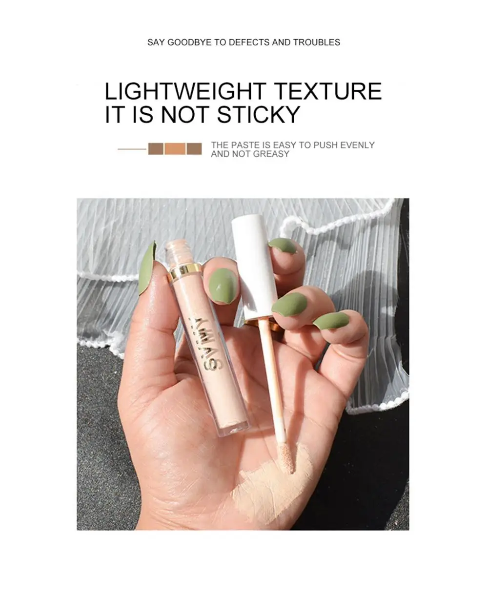 Description Picture 6 of item4Color Liquid Contouring Concealer Cream Makeup Waterproof Moisturizing Lasting Cover Acne Dark Circles Foundation Face Cosmetic