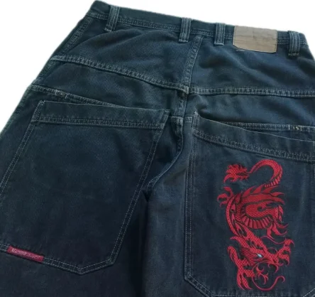 Description Picture 4 of itemSimple casual shorts summer men's beach pocket print y2k solid color high waist loose sports fitness jogging denim shorts ins
