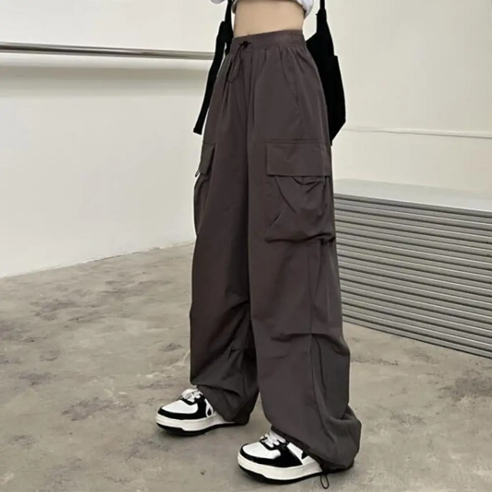 Description Picture 4 of itemWomen Streetwear Techwear Cargo Korean Harajuku Parachute Track Pants Men Tech Sweatpants Wide Leg Joggers Trousers Clothes
