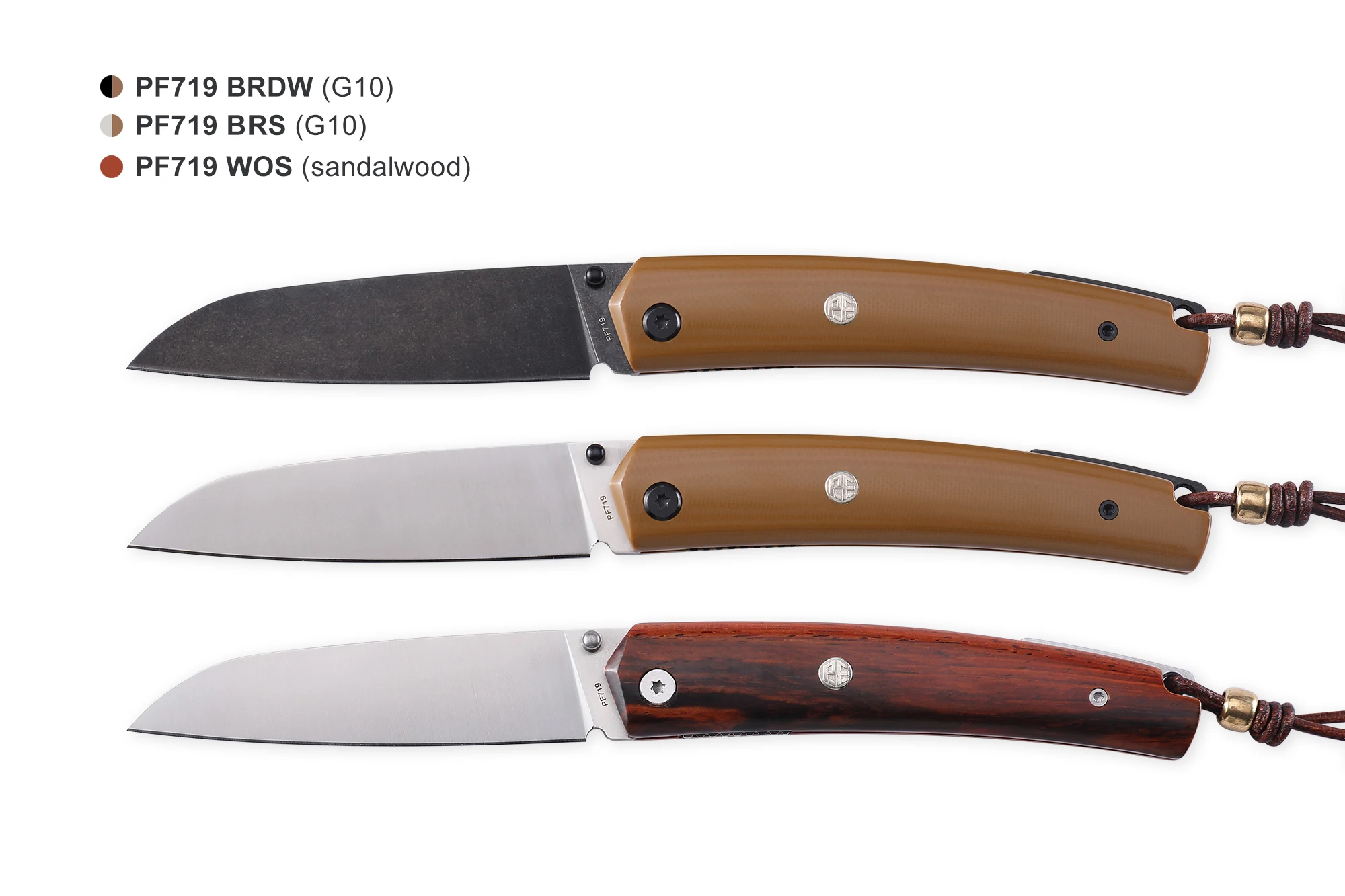 Description Picture 5 of itemPetrified Fish 12C27 Steel 719 Folding Knife Sandalwood Handle Pocket Outdoor Camping Hiking Coltello Survival EDC Fruit Tool