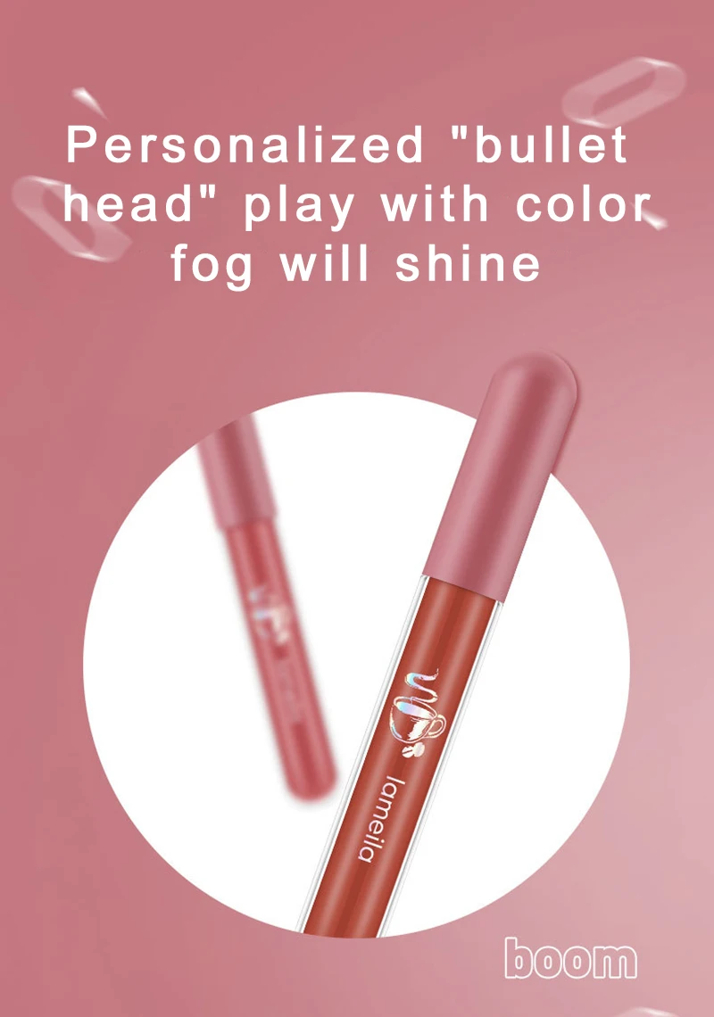 Description Picture 4 of itemLip Gloss Makeup For Women Velvet Matte Lipstick Beauty Health Lip Glaze Lip Tint Cosmetics Lipgloss