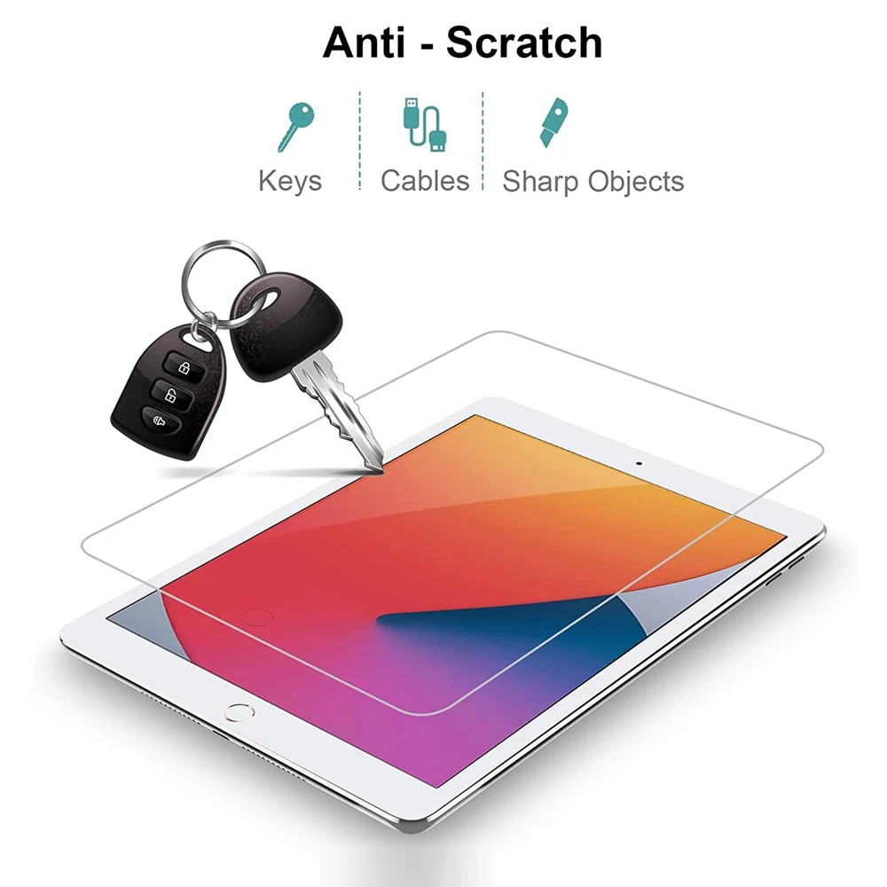Description Picture 4 of itemTempered Glass Screen Protector For iPad Air 4 5 10th 10.9 Inch Pro 11 7 8 9 10.2 10.5 9.7 Mini 2 3 4 5 6 Tablet Protective Film