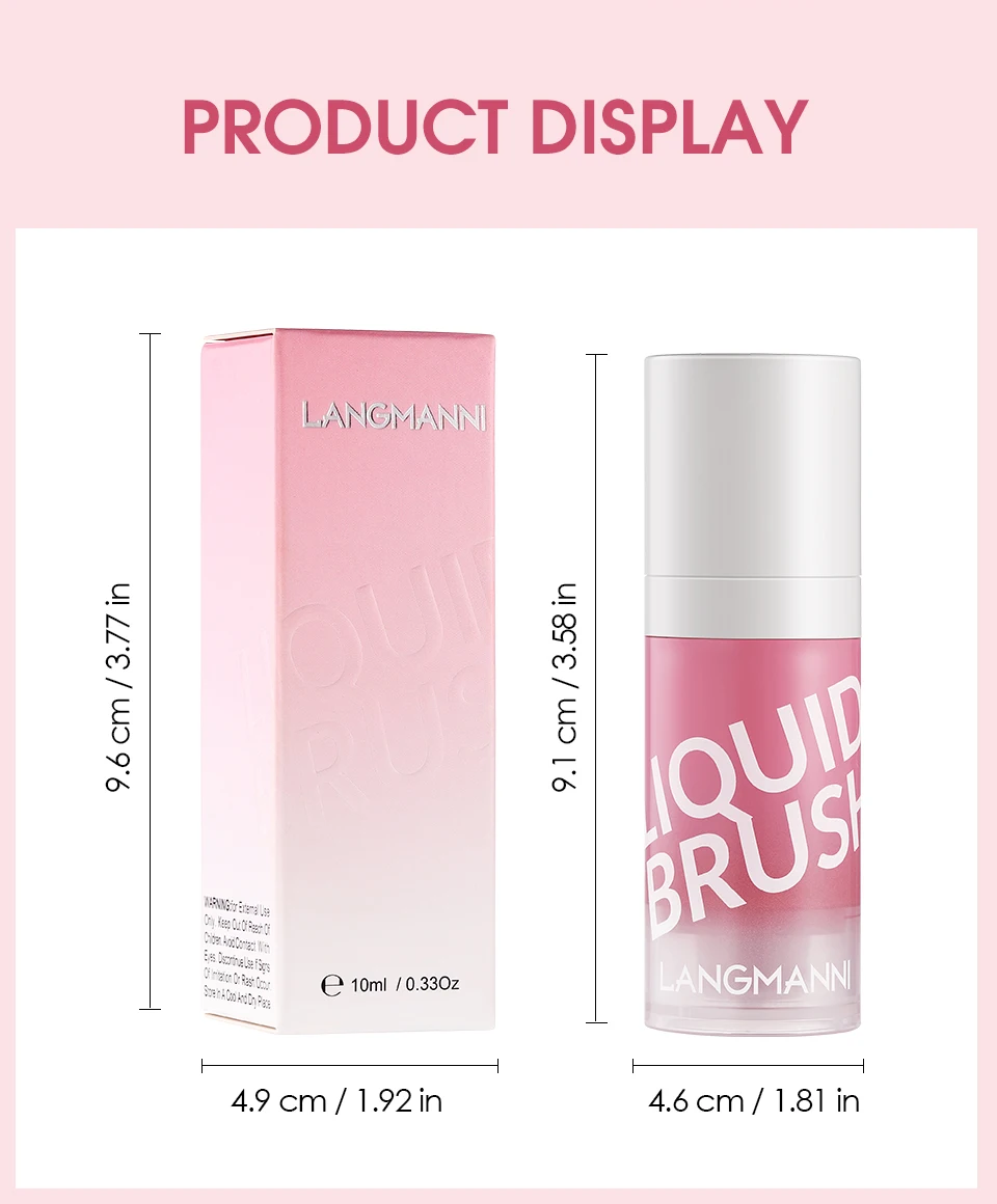 Description Picture 3 of itemPress Facial Blush Cream Natural Cheek Rouge 8 Colors Waterproof Silky Smooth Cheek Tint Liquid Face Nourishing Blusher Cosmetic