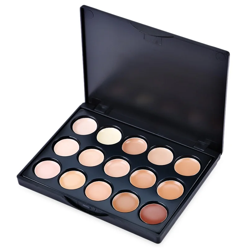 Description Picture 5 of itemMini 15 Colors Concealer Palette Dark Circles Primer 3D Brightening Face Women Moisturizing Oil Control Waterproof Beauty Makeup