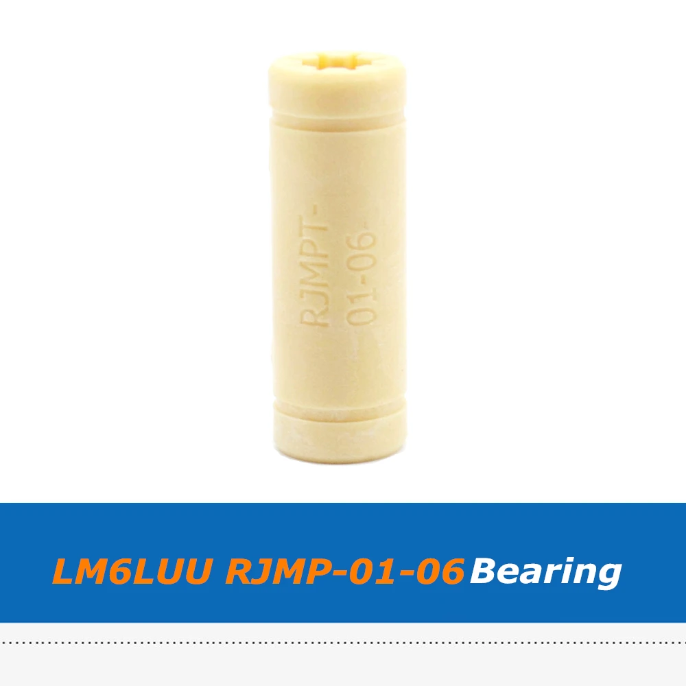 2pcs/lot Plastic Lengthen LM6LUU RJMPT-01-06 Linear Ball Bearing Bush Bushing for CNC UTMK Reprap 3D Printer Parts