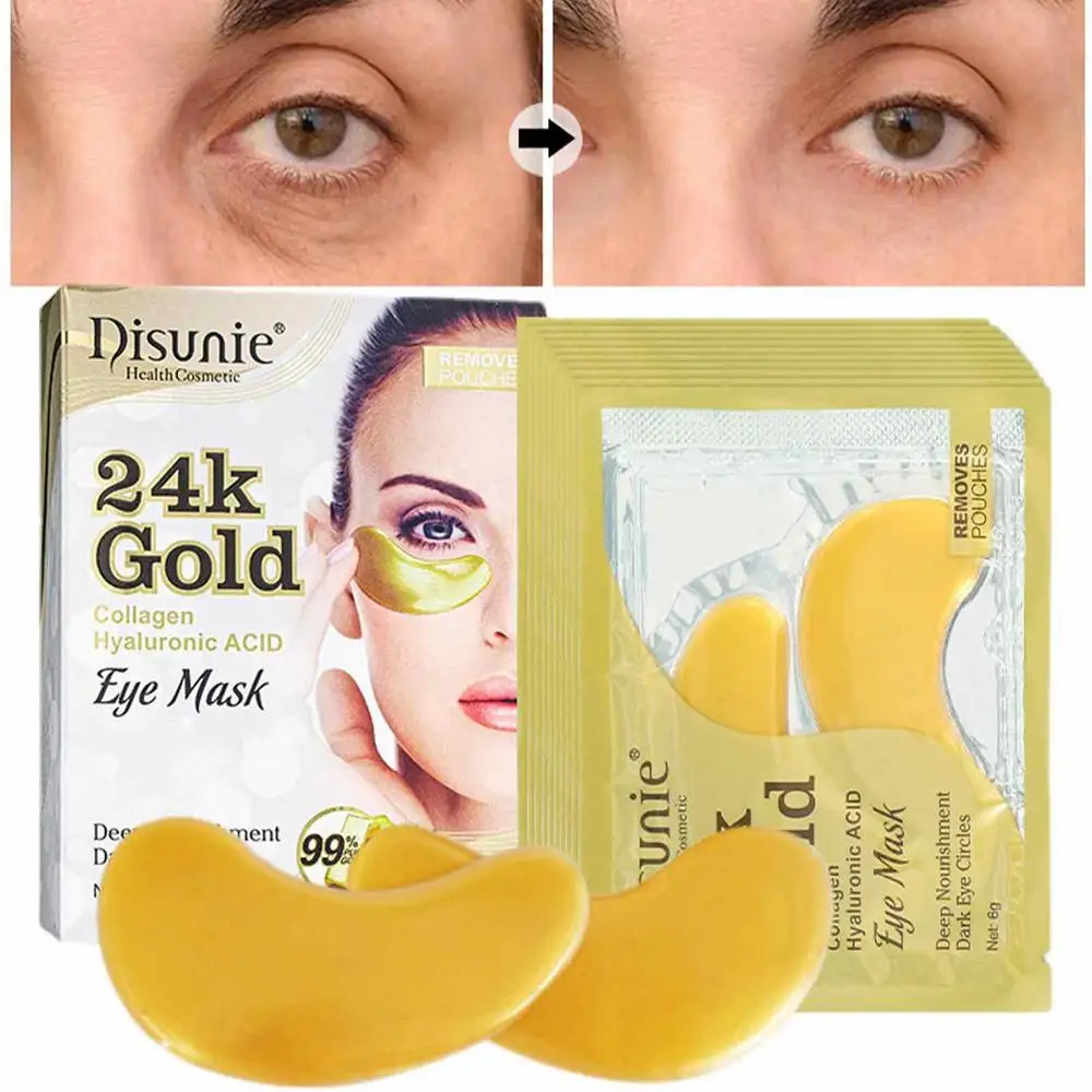 Description Picture 2 of itemCrystal Collagen Gold Eye Mask Anti-Aging Anti Wrinkle Dark Circles Acne Remove Puffiness Fade Dark Circles Eye Skin Care Patch