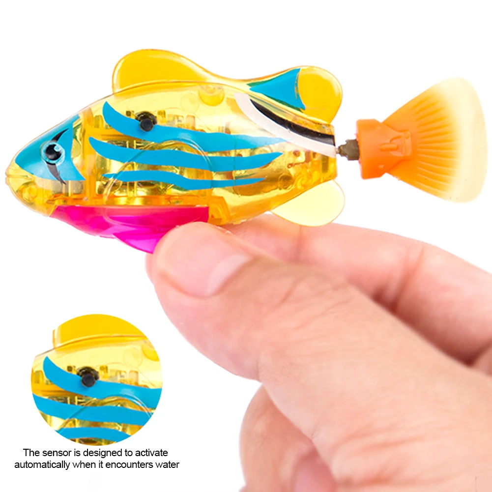 Description Picture 4 of itemCat Interactive Electric Fish Toy Water Cat Toy for Indoor Play Swimming Robot Fish Toy for Cat and Dog with LED Light Pet Toys