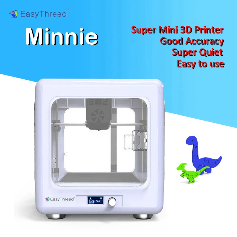 Easythreed MINNIE mini 3d printer with screen for Kids consumer gift personal easy to use personal portable