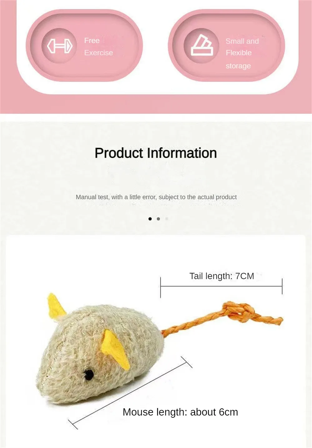 Kitten Toy Cute Modeling Creative Home Accessories Mouse Toy Interactive New Pet Supplies Cat Toy Bite Resistance Pet Products