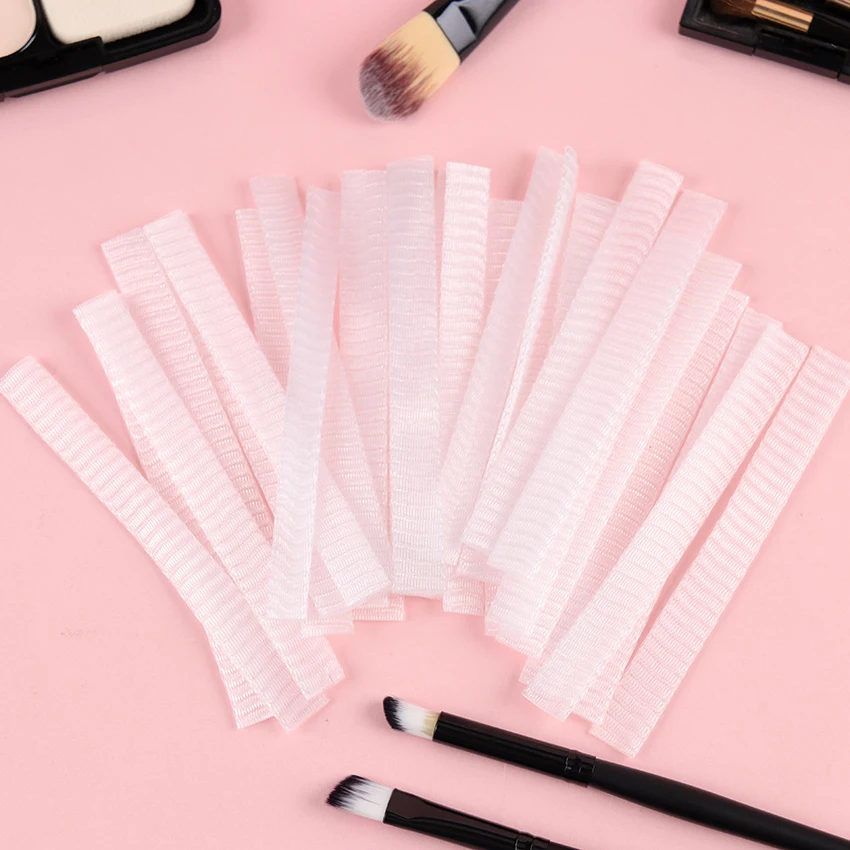 20PCS Makeup Brushes Mesh Protectors Cover Beauty Elastic Mesh Protector Makeup Cosmetics Brush Pen Cover