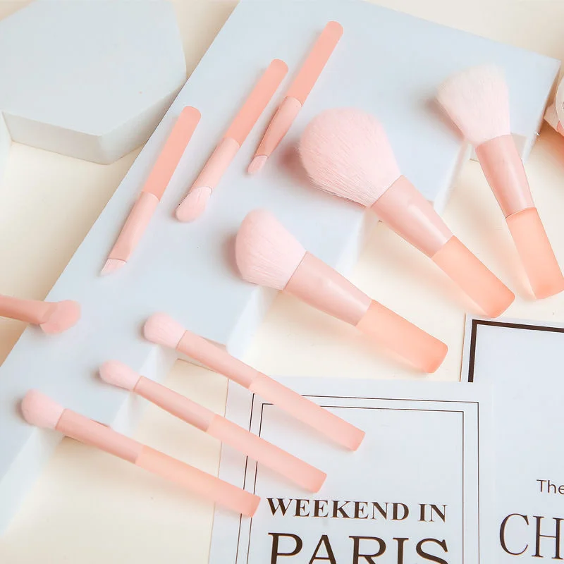 Description Picture 2 of item7/10pcs Soft Fluffy Makeup Brushes Set for cosmetics Foundation Blush Powder Eyeshadow Kabuki Blending Makeup brush beauty tool