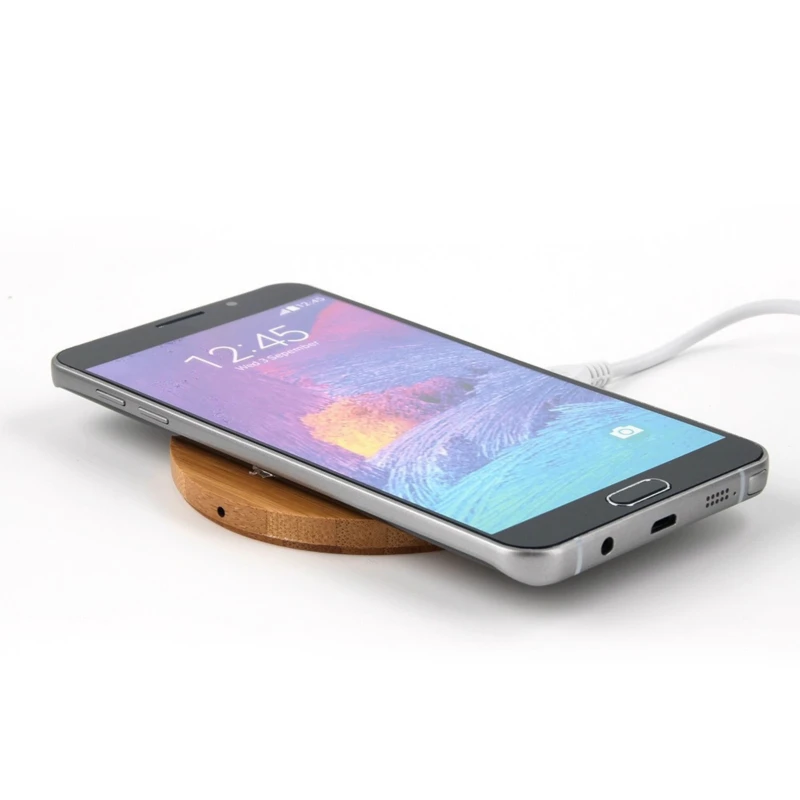 Description Picture 5 of itemQi Wireless Charger Slim Wood Pad Charging Mat For Samsung Galaxy Note 9 iphone wireless charger mobile phone charger charging