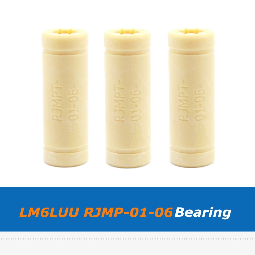 2pcs/lot Plastic Lengthen LM6LUU RJMPT-01-06 Linear Ball Bearing Bush Bushing for CNC UTMK Reprap 3D Printer Parts