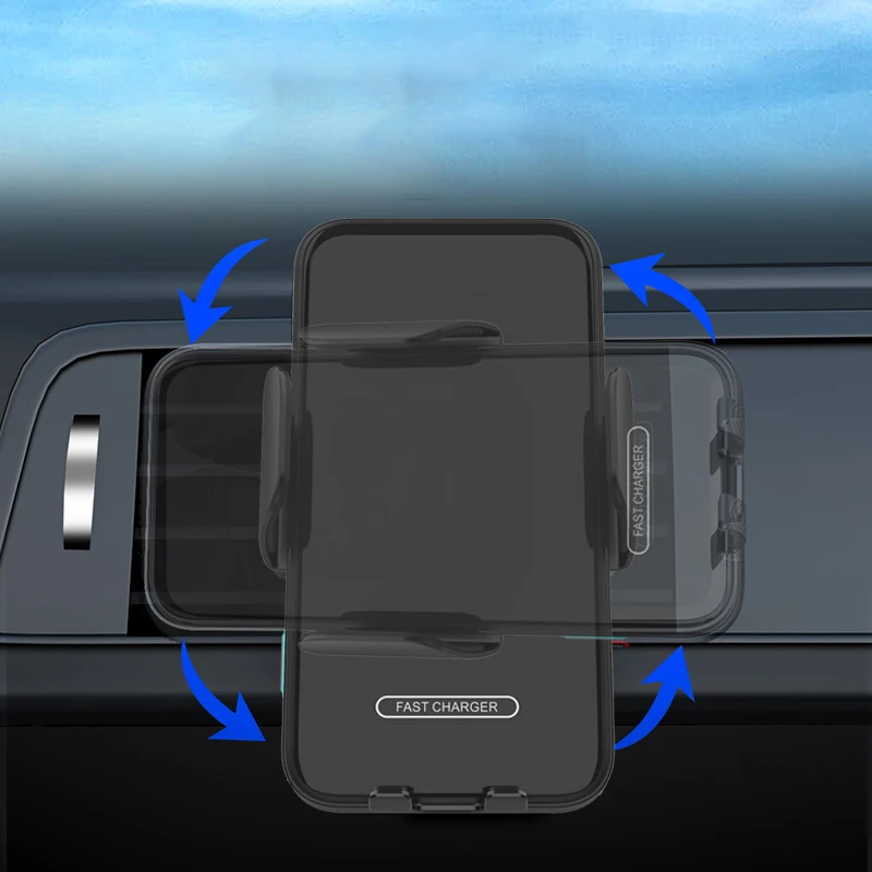 Description Picture 3 of item100W Qi Wireless Car Charger Car Phone Holder Stand for Samsung Galaxy Z Flip 4 3 2 S22 S21 iPhone15 14 13 Fast Charging Station