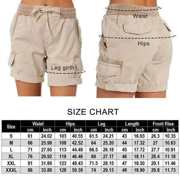 Description Picture 2 of itemNew Queen Women's Fashion Summer Casual Shorts Solid Color Loose High Waist Shorts Wide Leg Pants Plus Size Shorts S-3XL