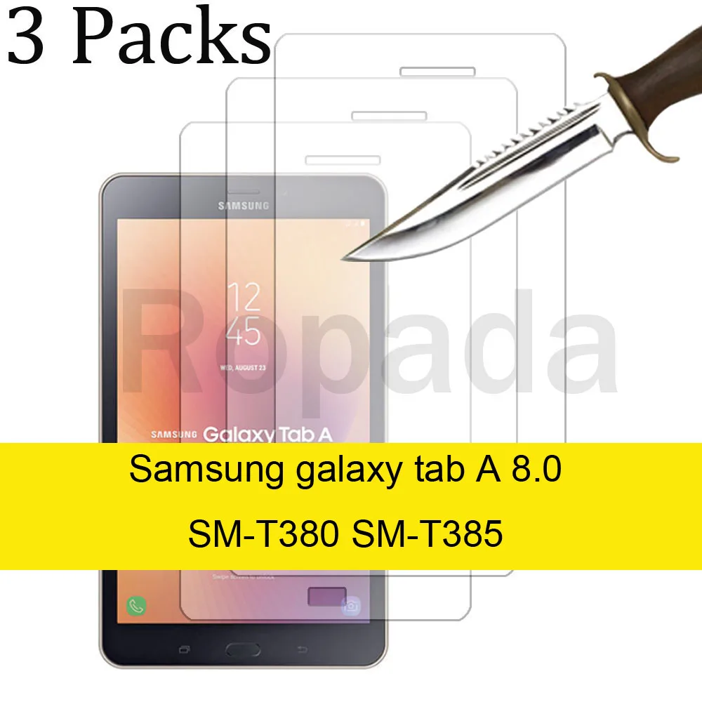 Description Picture 4 of item3PCS Glass screen protector for Samsung galaxy tab A 8.0 SM-T290 T295 T380 T385 P200 P205 T350 T355 P350 P355 tablet film