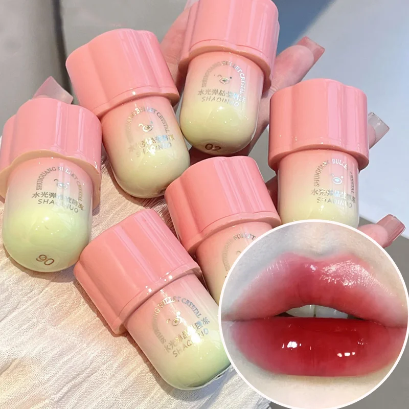 Crystal Jelly Lip Gloss Lasting Mirror Water Moisturizing Lip Glaze Lasting Plumping Korean Liquid Lipstick Lips Makeup Cosmetic
