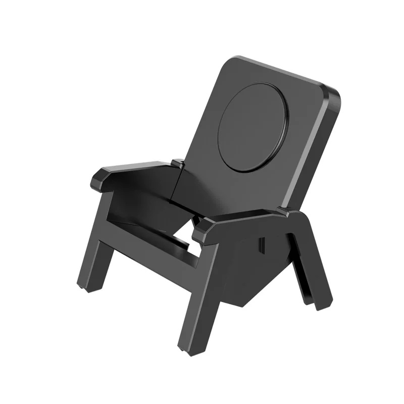 Chair Style Wireless Charger 15W Fast Wireless Charging Bracket Loudspeaker Phone Holder Detachable 3 Purpose Vertical Holder