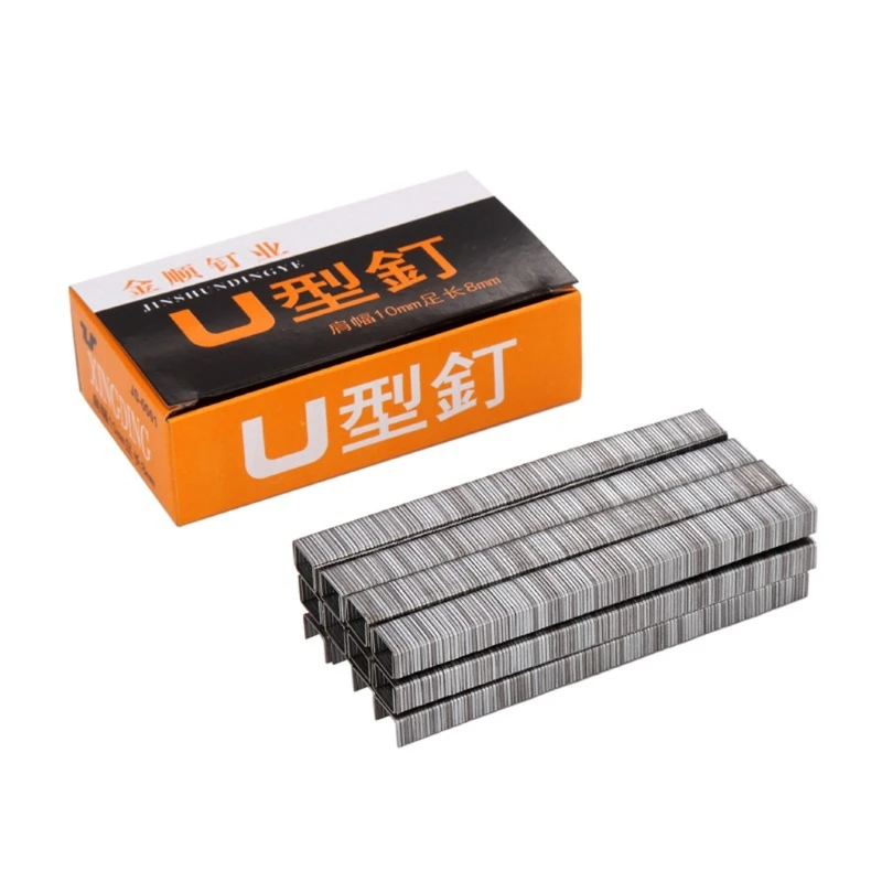2400 Pcs Door Shaped Staples 10x8mm Nails for staple Gun Stapler
