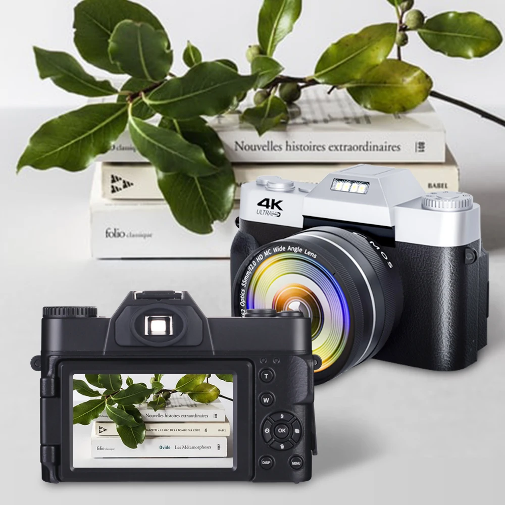 Description Picture 2 of itemClassic 4K HD Digital Camera Vlogging Camera with 3.0 inch 180° Flip Screen WiFi Digital Camcorder YouTube with Wide-Angle Lens