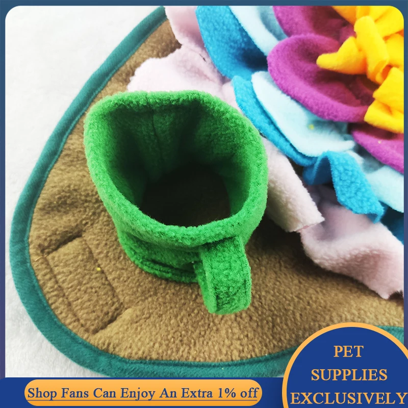 Dog Snuffle Pad Washable Nose Smell Training Sniff Mat Leak Food Slow Feeding Bowl Food Dispenser Blanket Pet Puzzle Toys Carpet