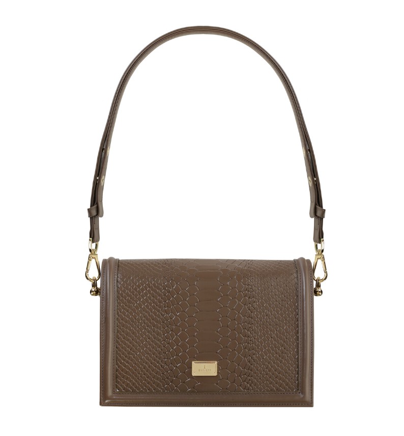 MAYA MOCCA women's leather handbag