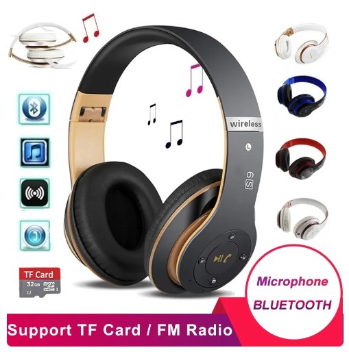  Sport Pro: Wireless Bluetooth 5.0 Headphones - Foldable, Handsfree Earphone with Ear Buds