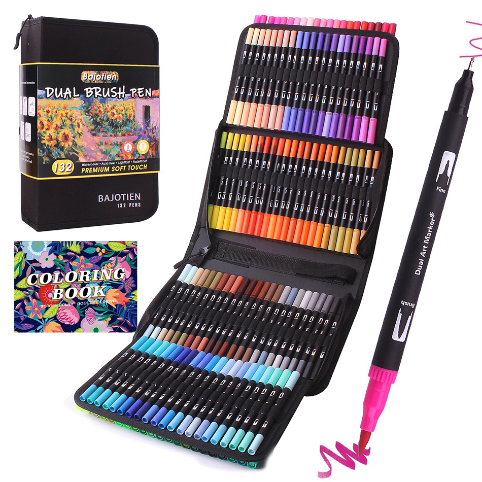 60/72/120/132 Colors Art Marker Brush Pens