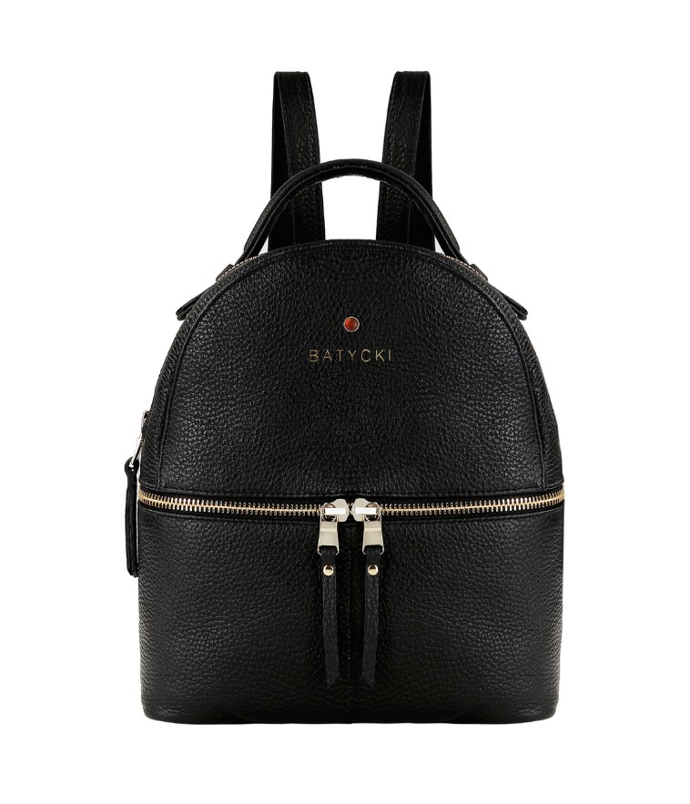 Leather backpack BE RELAXED floter black