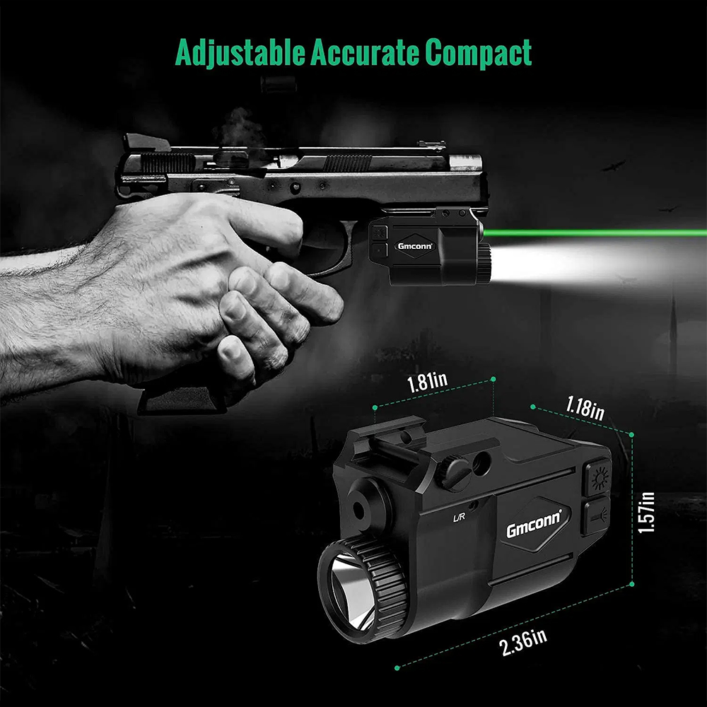 Gun Light Laser Sight Weapon Pistol Flashlight 650 Lumen