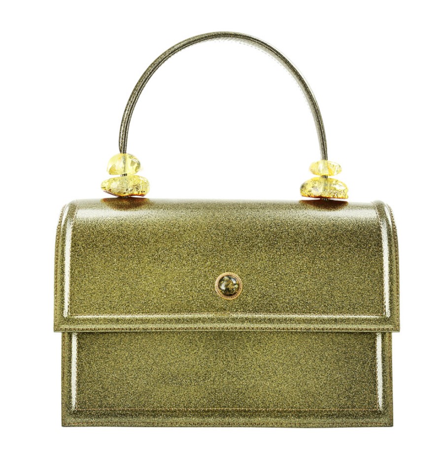 Women's handbag NEFRE GOLD GLITTER No1