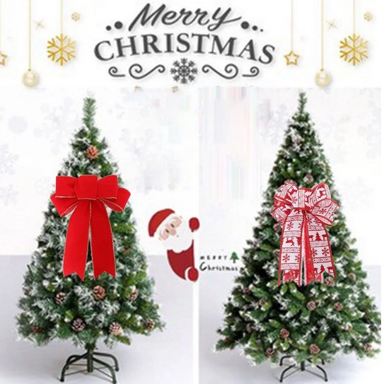 Christmas Decor Bows Ribbon Bowknot for Xmas Tree, Gifts, and DIY Home Decorations - Perfect for Adding a Festive Touch to Your Holiday